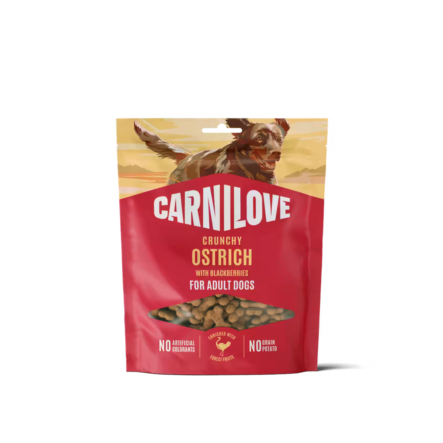 Carnilove Snack Crunchy para Perros Avestruz con Moras