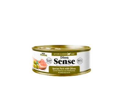 Dibaq Sense Cat Latita de Cerdo Ibérico y aceitunas para gatos adultos y esterilizados es una deliciosa receta grain free elaborada con carnes frescas de cerdo ibérico, aceitunas y taurina, un aminoácido esencial para el correcto funcionamiento de los gatos.
Textura en fillets, atractivo para el paladar de los gatos que les permite mordisquear los trocitos desmigajados.
Hipoalergénico, ideal para alergias e intolerancias.
Tienda de mascotas Shop Animal Spirit, La Puebla de Montalbán (Toledo).