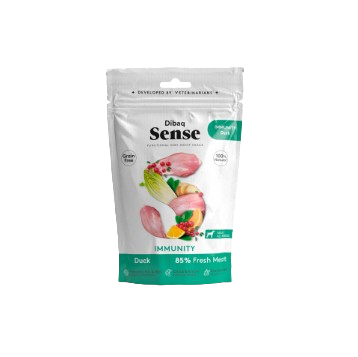 Dibaq Sense Snack Inmunity Pato es un Snack semi húmedo elaborado con carnes frescas de pato, pavo, patata y arándanos rojos. Estos premios están desarrollados por veterinarios que ayudan a mantener el bienestar de tu peludo.
85% carne.
Hipoalergénico, ideal para alergias e intolerancias.
Ingredientes naturales para tener mejores digestiones.
Sin cereales, gluten ni subproductos.