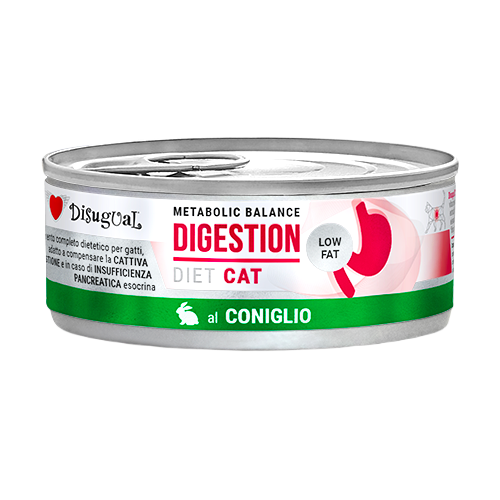 Lata DISUGUAL CAT Digestion Low FAT Conejo para gatos