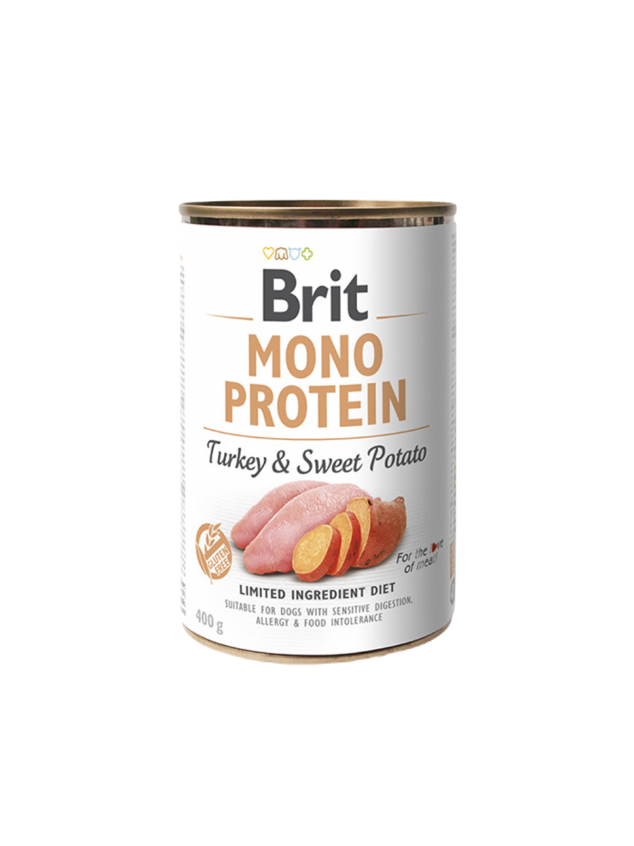 Brit Monoprotein- Lata Pavo y Patata Dulce 400g