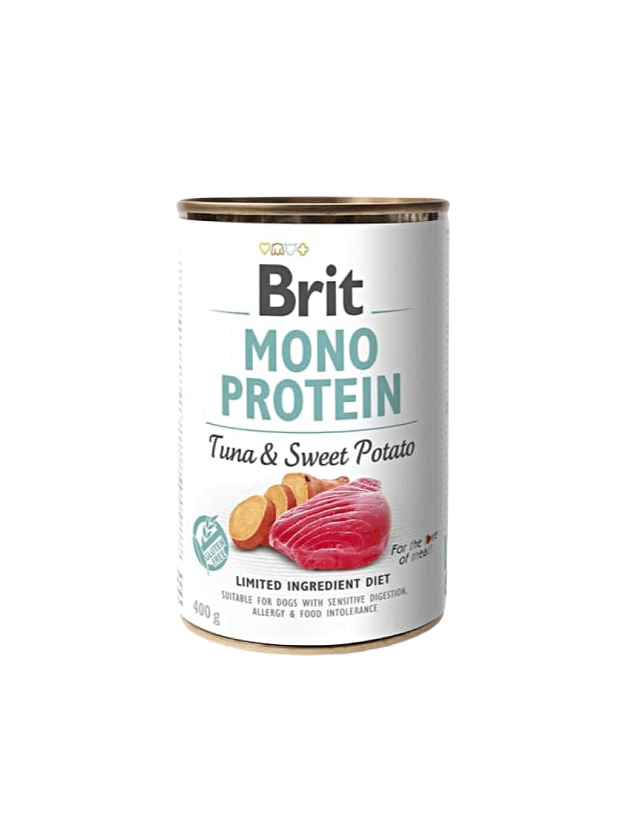 Brit Monoprotein- Lata Atún y Patata Dulce 400g