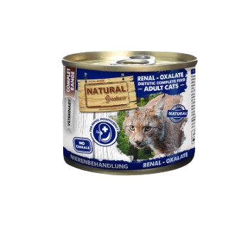 Natural Greatness RENAL – OXALATE es un alimento húmedo, completo, hipoalergénico y sin cereales formulado para gatos júnior y adultos con problemas de insuficiencia renal crónica (IRC). Indicado para que necesitan restringir las proteínas y el fósforo. Contribuye a la preservación de la función renal y a la reducción de la reaparición de cálculos de oxalato. En Shop Animal Spirit