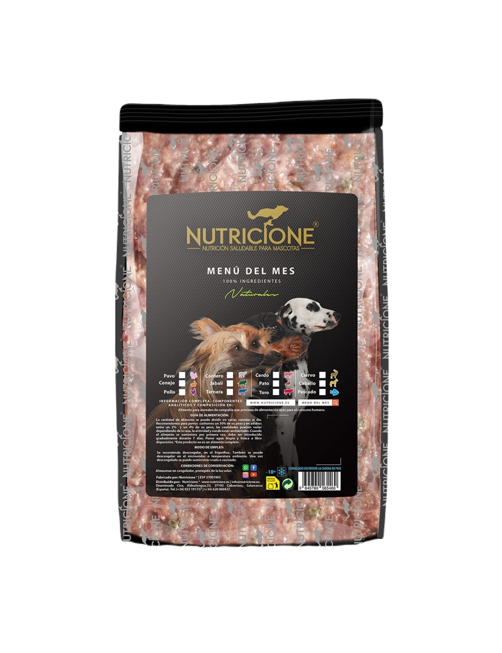 Nutricione - Menú BARF DEL MES 1kg