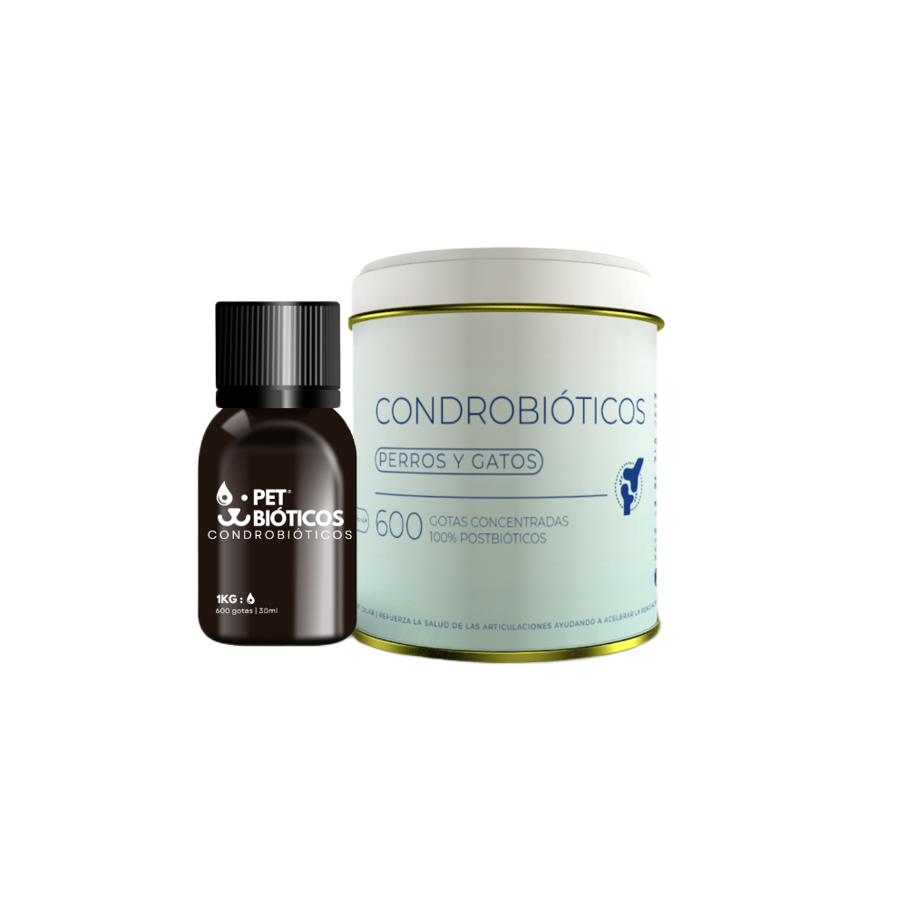 PETBIOTICOS Condrobióticos 600gotas (30ml) Suplemento para perros y gatos