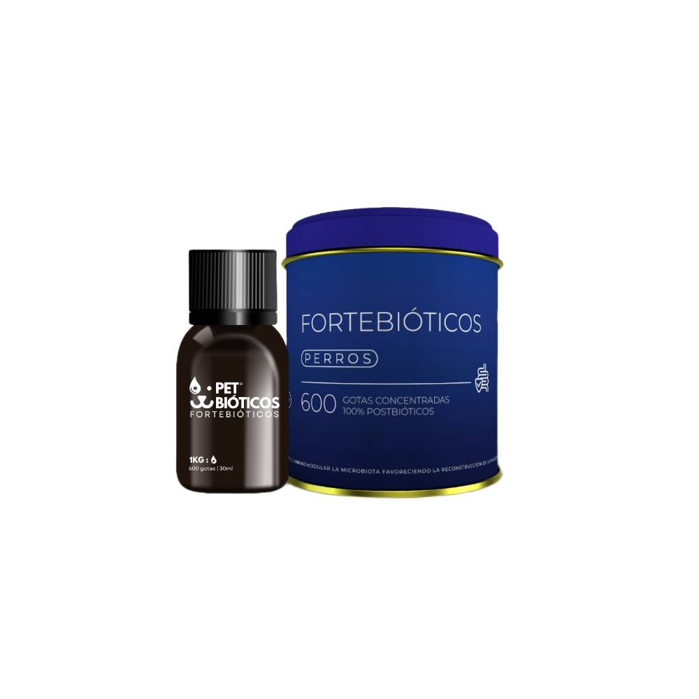 Suplemento PETBIOTICOS Fortebióticos 600gotas (30ml) para perros
