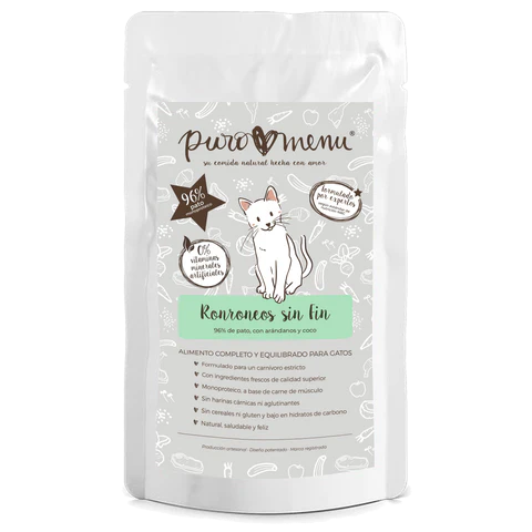 Menú Ronroneo sin fin de pato para gatos (Puromenu)