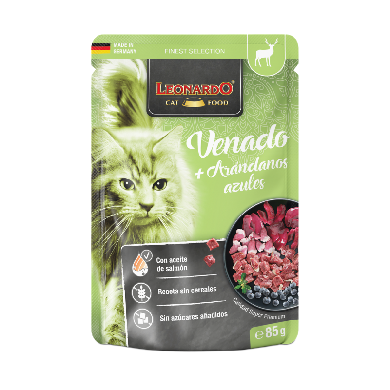 LEONARDO Finest Selection Venado y Arándanos para Gatos