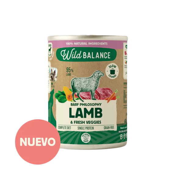 WILD BALANCE Filosofía BARF Lata Cordero