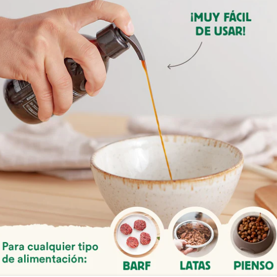 El aceite de salmón de Wild Balance es un suplemento natural de Omega 3 para perros y gatos que mantiene la piel y el pelo sanos, reduce picores e irritación por alergias al ser antiinflamatorio, refuerza el sistema inmune y el corazón. Shop Animal Spirit - Tienda de alimentación animal en Toledo. Envíos a domicilio.