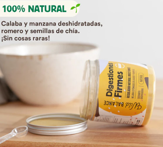 DIGESTIONES FIRMES - Prebiótico regulador problemas intestinales - Wild balance