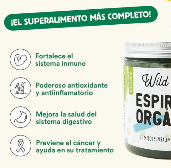 La espirulina es un suplemento 100% natural para perros y gatos que ayuda a reforzar el sistema inmunitario, mejora la salud gastrointestinal y digestiva, es un poderoso antioxidante y antiinflamatorio y se considera un superalimento. Descubre más en Shop Animal Spirit