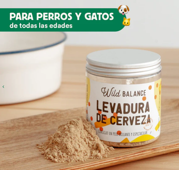 La levadura de cerveza de Wild Balance es un suplemento 100%natural para perros y gatos que refuerza su flora intestinal, mejora su digestión, además de ayudar a fortalecer las uñas y el pelo. Descubre más en Shop Animal Spirit.