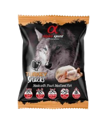 Sabrosos e irresistibles snacks de pavo hechos con ingredientes naturales que le encantarán a tu perro. Puedes usarlos para trabajar con tu perro, hacer juegos de olfato, premiar, ¡o lo que tú quieras! Tu tienda animal de confianza, Shop Animal Spirit, en La Puebla de Montalbán (Toledo). Envío a domicilio.