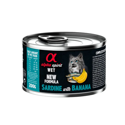 ALPHA SPIRIT Latas para Gatos Sardina con plátano