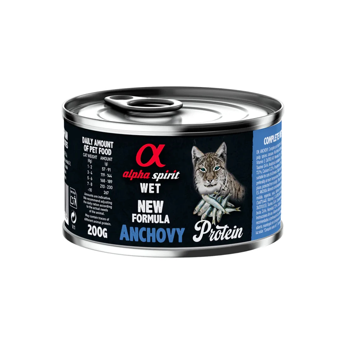 ALPHA SPIRIT Latas para Gatos Anchoa
