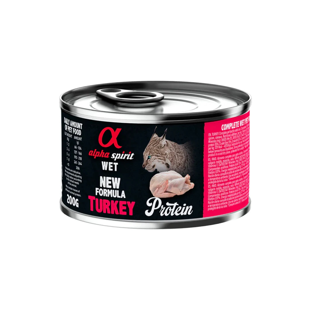 ALPHA SPIRIT Latas para Gatos  Pavo