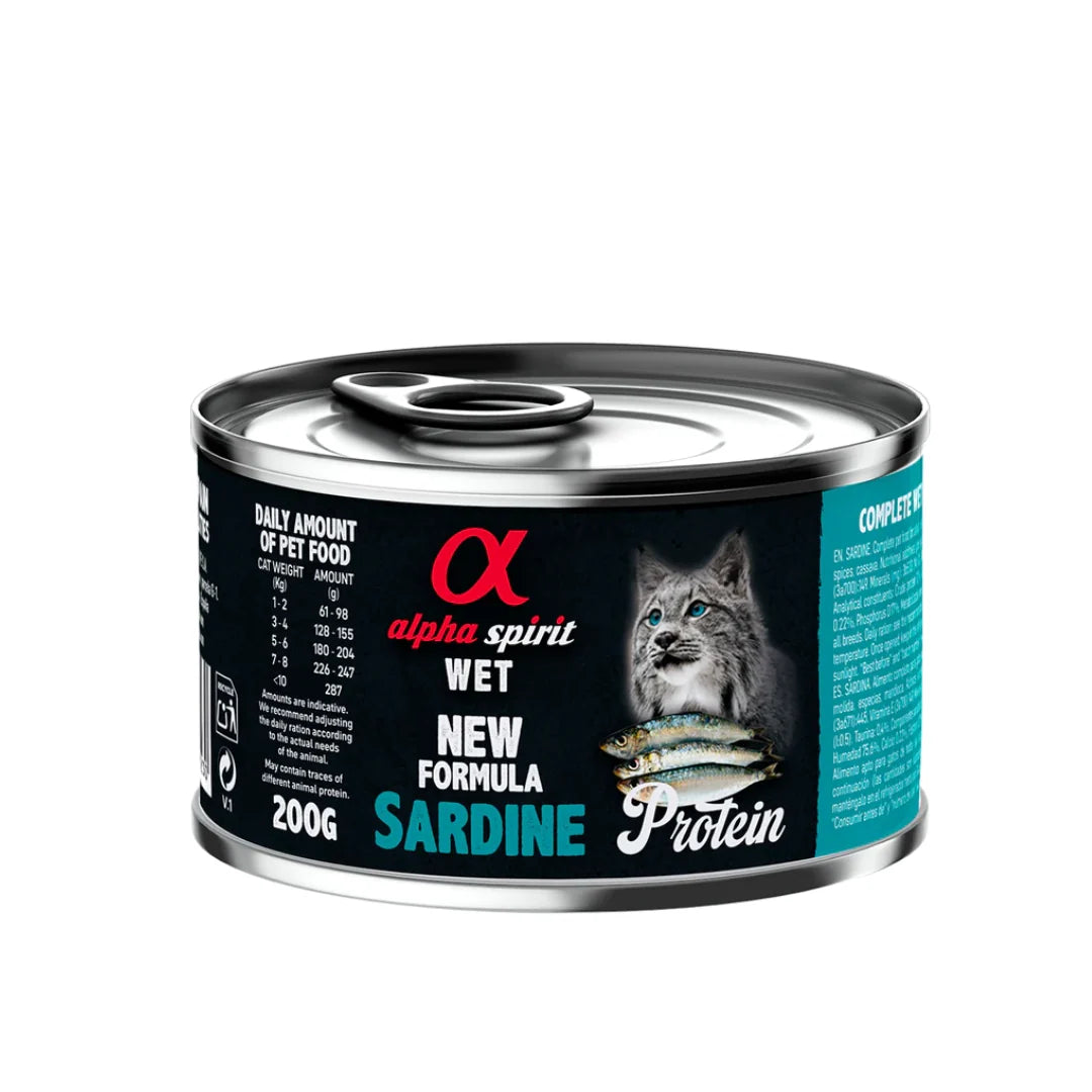 ALPHA SPIRIT Latas para Gatos  sardina