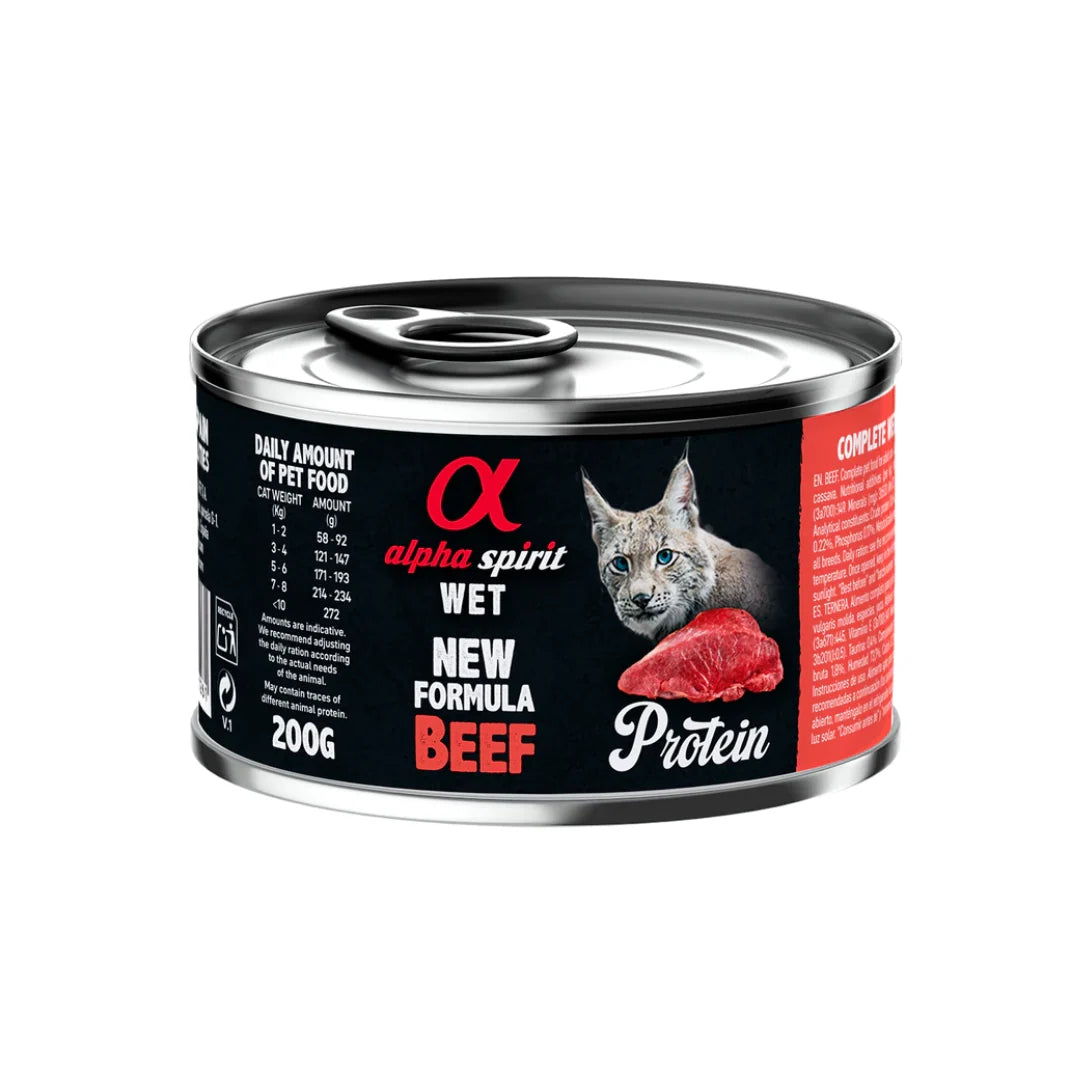 ALPHA SPIRIT Latas para Gatos  ternera