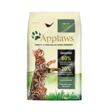 Applaws pollo y cordero es un pienso sin cereales para gatos adultos con un 80% de carne, convirtiéndolo en uno de los mejores piensos. Descubre más en Shop Animal Spirit, en La Puebla de Montalban (Toledo). Realizamos envíos a domicilio. Somos tienda de alimentación animal especializada.