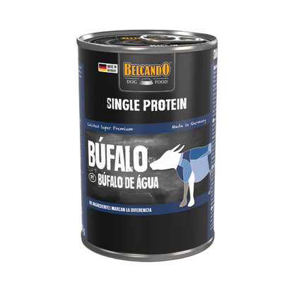 Latas Belcando Single Monoprotein para perros de búfalo de agua