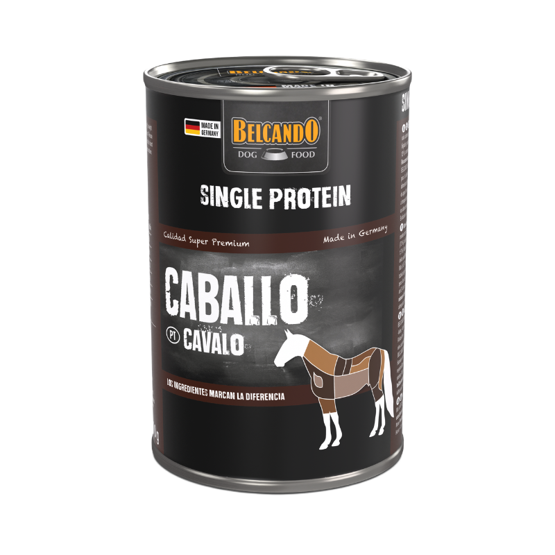 Latas Belcando Single Monoprotein para perros de caballo
