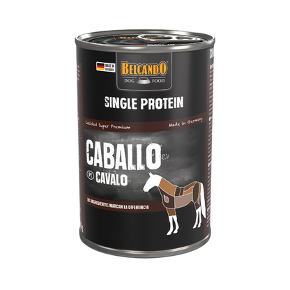 Latas Belcando Single Monoprotein para perros de caballo
