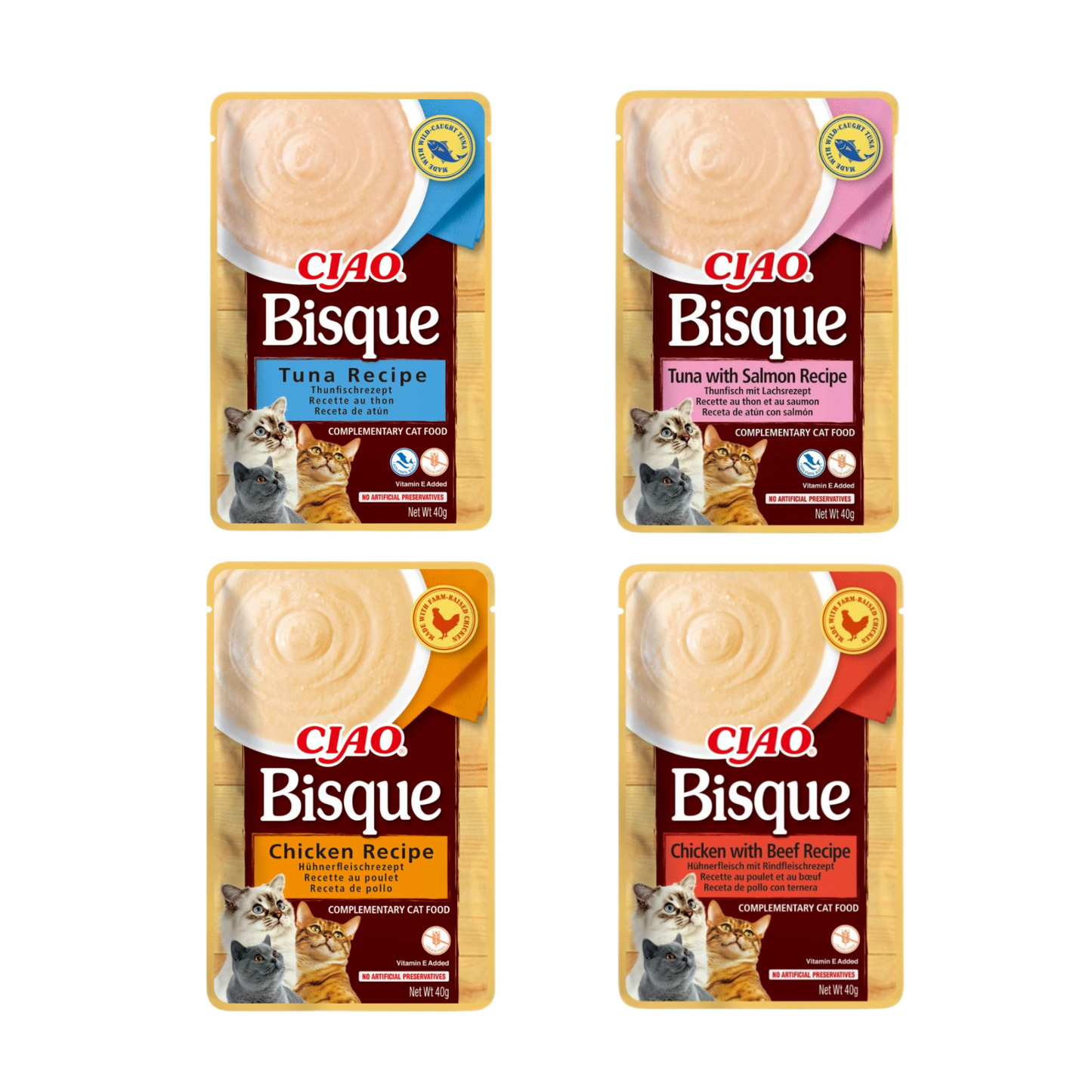 CIAO Bisque (puré) para gatos