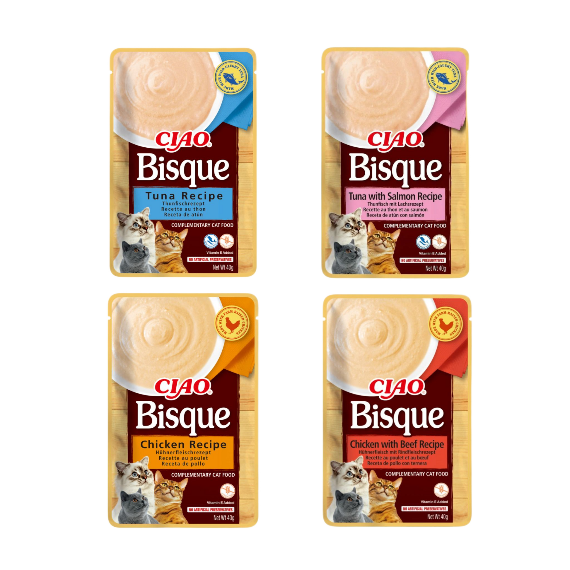 CIAO Bisque (puré) para gatos