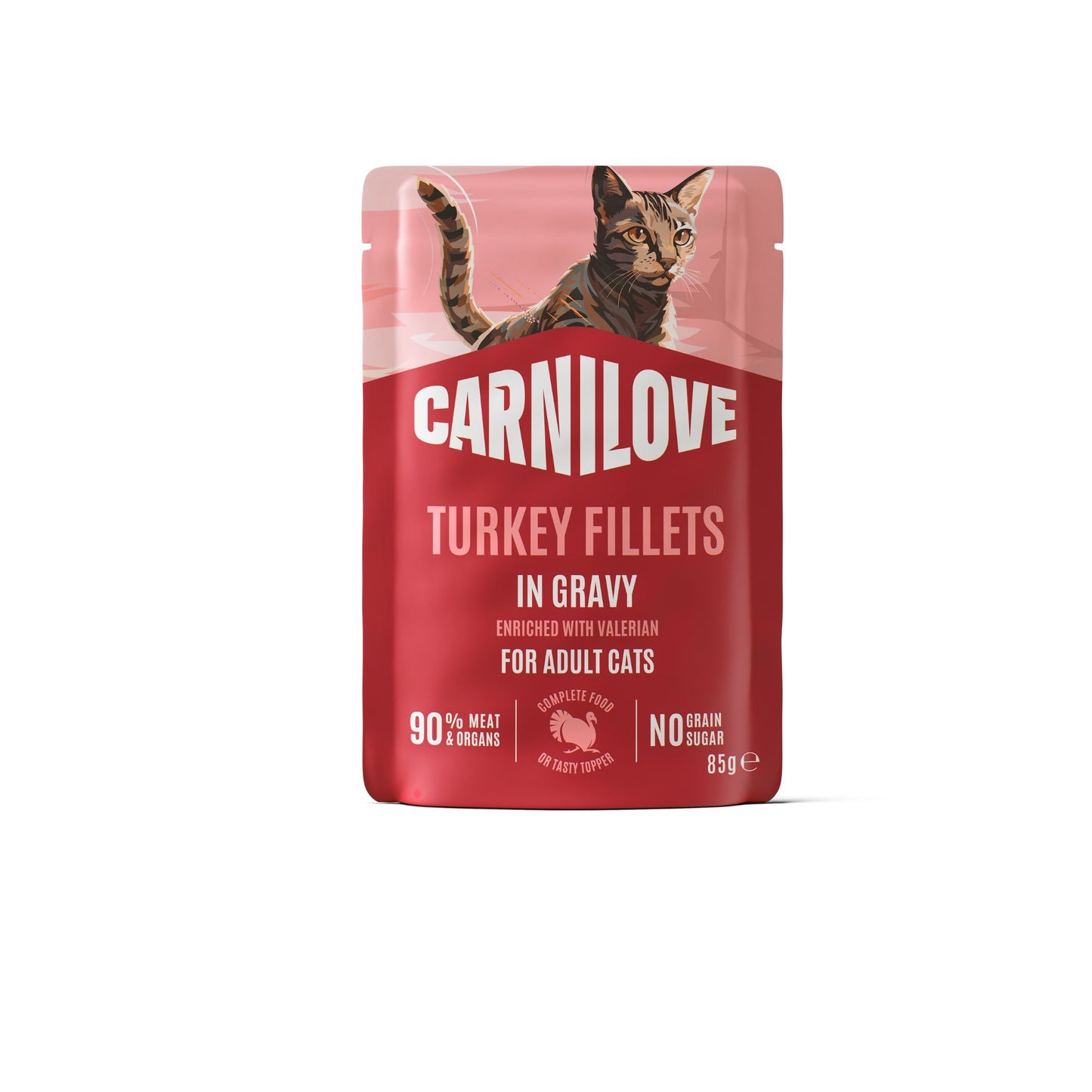 CARNILOVE Pouch Pavo y valeriana para gatos