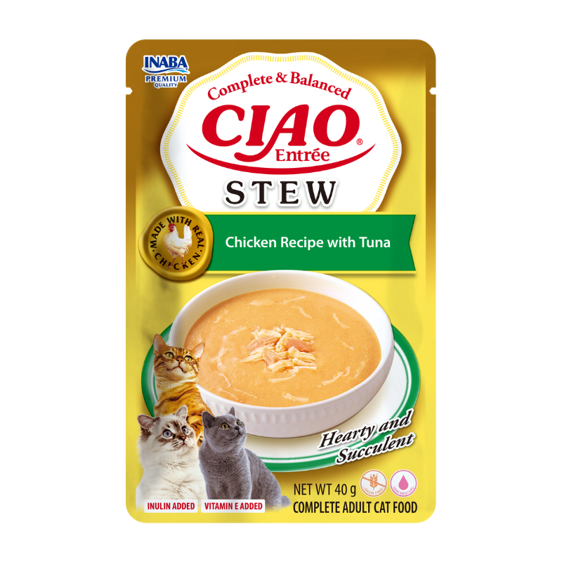CIAO Entrée Stew CAT para gatos pollo con atún