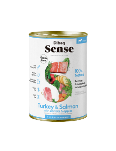 Dibaq Sense - Lata Pavo y Salmón (Puppy) GF
