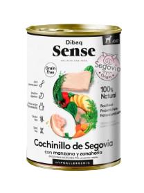 Estas latas hipoalergénicas están elaboradas con carnes frescas, frutas y verduras frescas, ingredientes 100% naturales.

76% carne.
Textura en&nbsp;paté.
Monoproteico para alergias e intolerancias.
Ideal para perros con sensibilidad estomacal o digestiones sensibles.
Condoprotectores articulares.
Tienda de mascotas Shop Animal Spirit en La Puebla de Montalbán (Toledo). Envíos a Península y Baleares.

