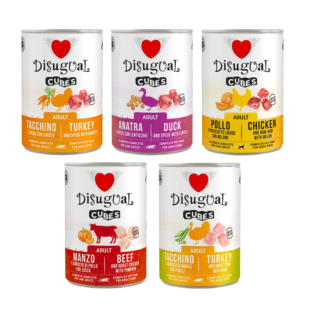 DISUGUAL Lata Cubes para perros