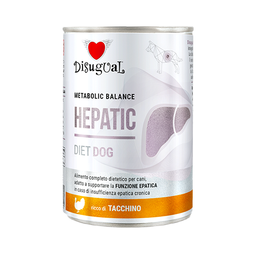 Latas DISUGUAL Hepatic para perros de pavo