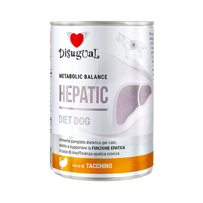 Latas DISUGUAL Hepatic para perros de pavo