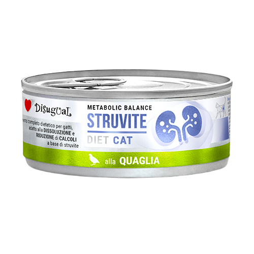 Latas Disugual Struvite para gatos de codorniz