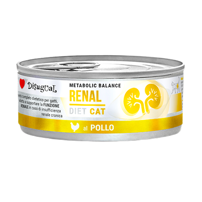Disugual Lata Renal para gatos de pollo
