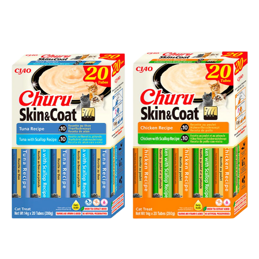 Inaba Churu Caja variedades Skin&Coat 20uds para gato