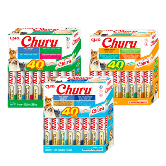 Inaba Churu Caja variedades 40uds para gato