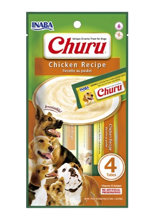 Inaba Churu cremoso de pollo para perros es un snack 100% natural ideal para perros. Viene en formato puré y a todos  ¡les encanta! Descubre más en Shop Animal Spirit