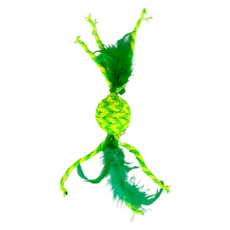 KITTY MASTERS Bola Catnip con Doble Pluma