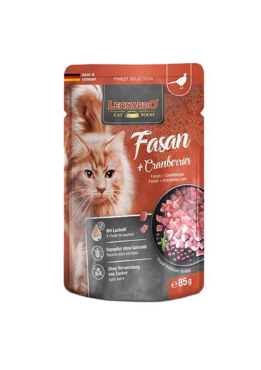 LEONARDO Finest Selection Faisán y Arándano rojo para gatos 