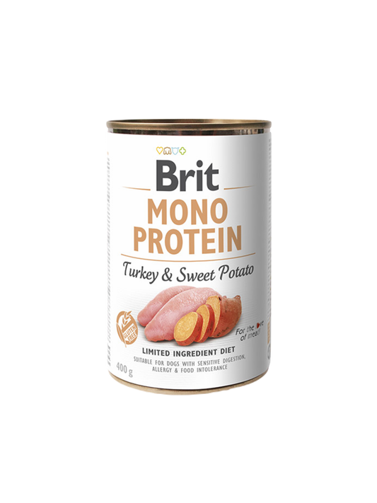 Brit Monoprotein- Lata Pavo y Patata Dulce 400g