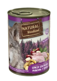 Natural Woodland - Lata Conejo con patatas, manzana y tomillo 400g