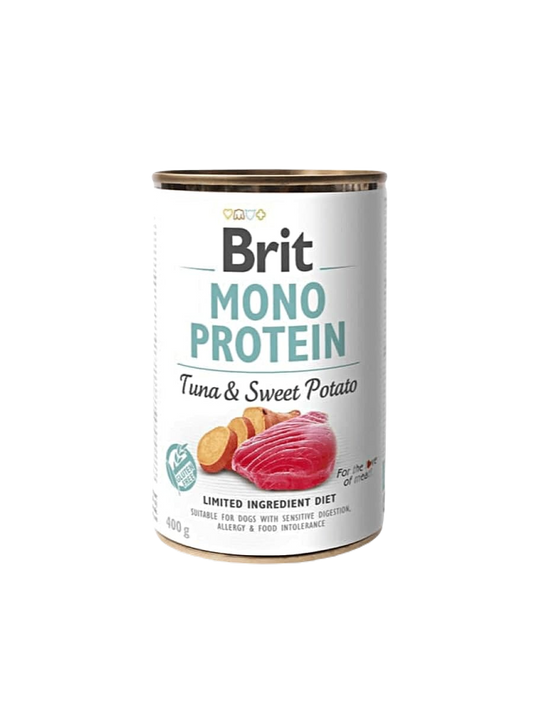 Brit Monoprotein- Lata Atún  y Patata Dulce 400g