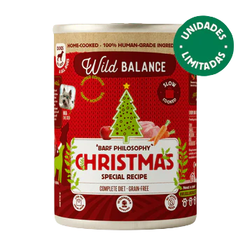 Wild Balance Lata Comida Cocinada - Receta de Navidad (400g)
