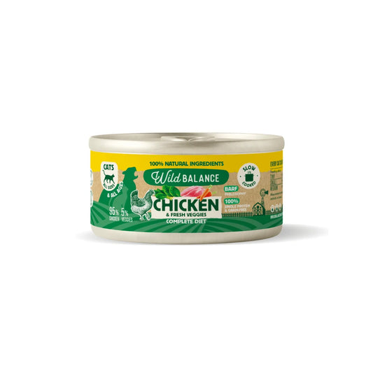 WILD BALANCE Pollo Cocinado Filosofía BARF para gatos