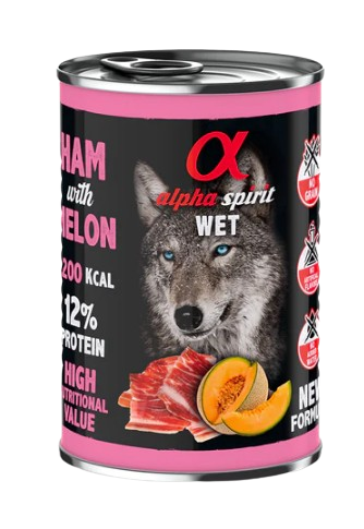 Las latas para perros de Alpha Spirit de jamón son perfectas para alergias e intolerancias porque son monoproteicas y sin cereales. Descubre más productos en Shop Animal Spirit