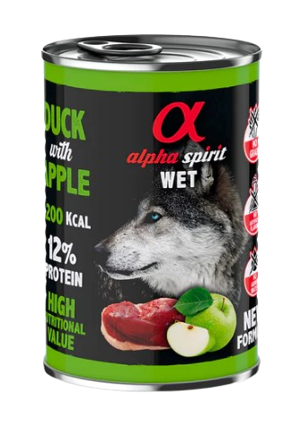 Las latas para perros de Alpha Spirit de pato son un alimento completo ideal para perros de todos los tamaños y sin cereales. Descubre ofertas en Shop Animal Spirit